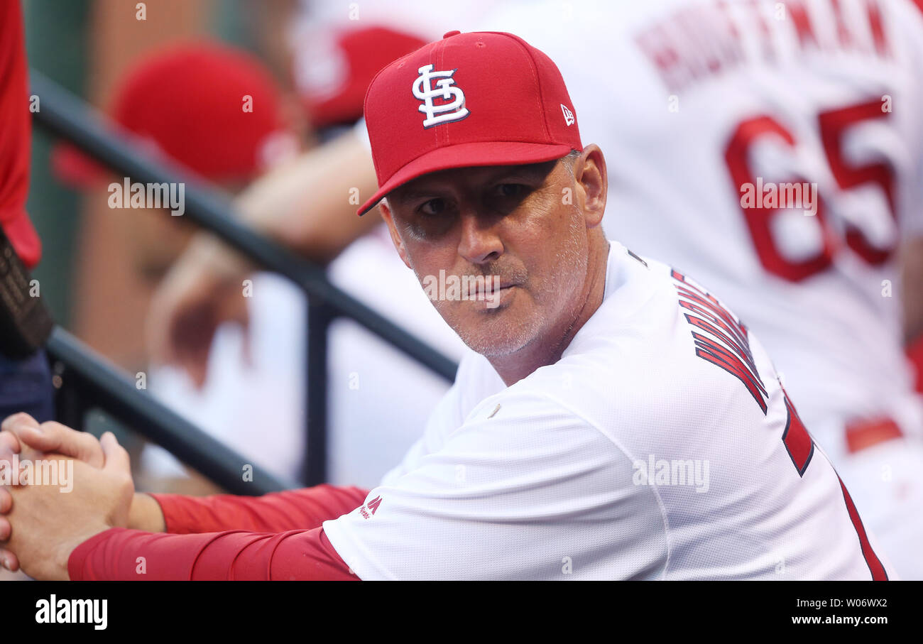 New St. Louis Cardinals coach Ron Pop Warner watches the action