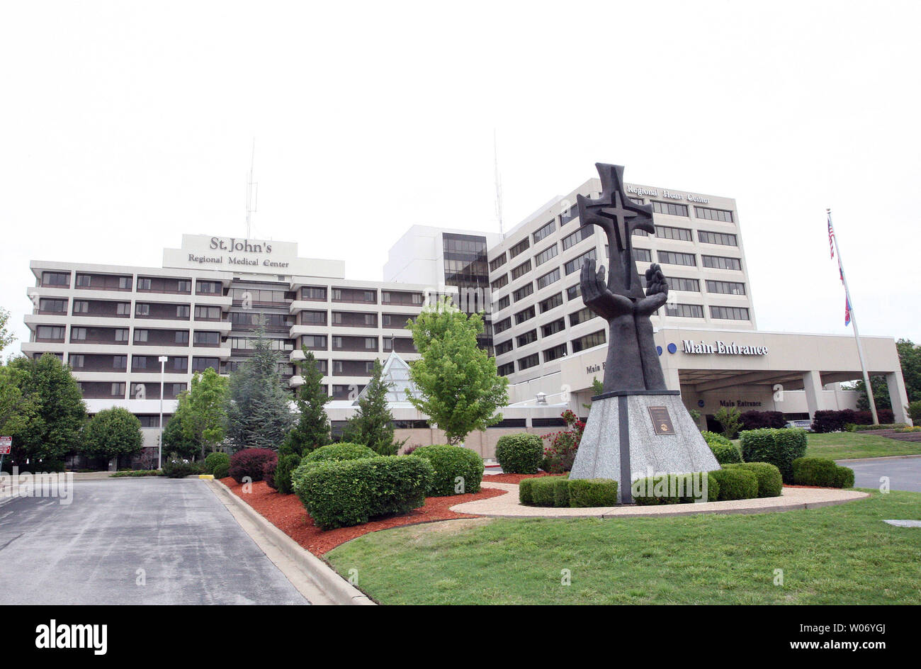 This file photo of St. John's Regional Medical Center in Joplin, Missouri  as seen in June 2009. A EF-5 tornado that hit Joplin on May 22, has  destroyed the facility and claimed, image size:1300x944