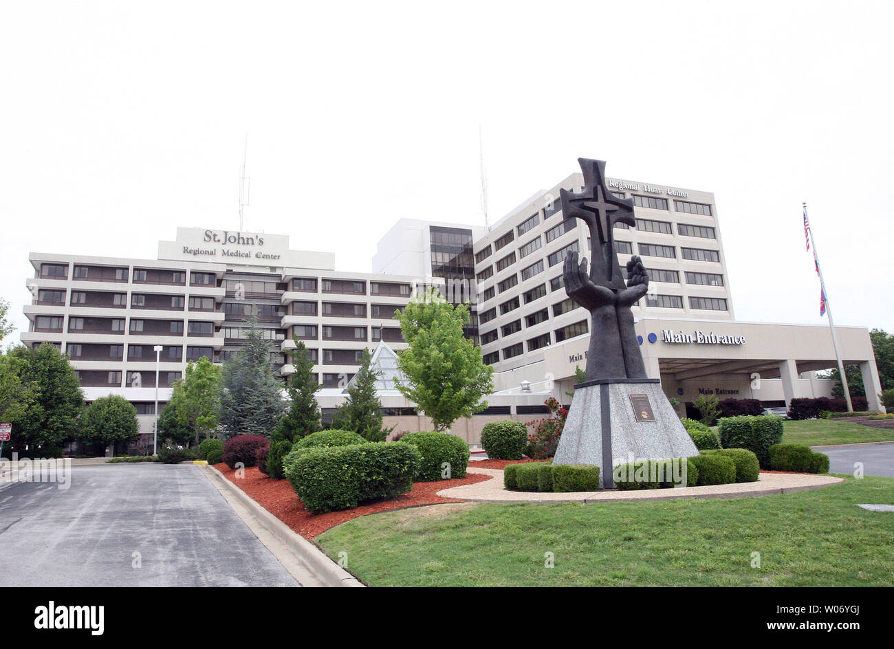 This file photo of St. John's Regional Medical Center in Joplin, Missouri as seen in June 2009. A EF-5 tornado that hit Joplin on May 22, has destroyed the facility and claimed 122 lives. UPI/Bill Greenblatt/FILES Stock Photo