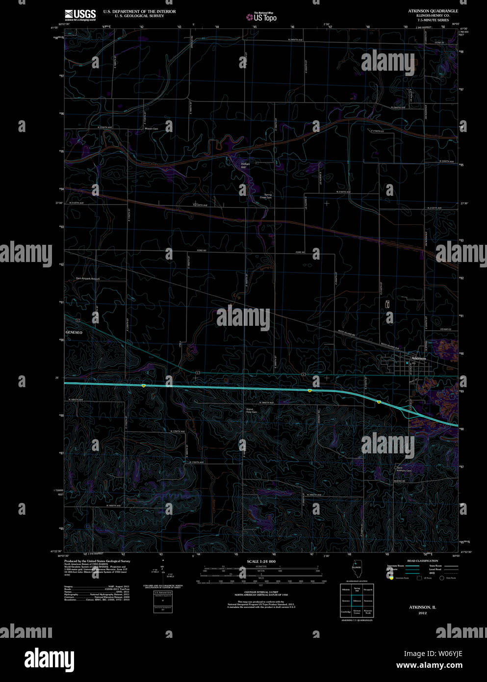 Map of atkinson hires stock photography and images Alamy