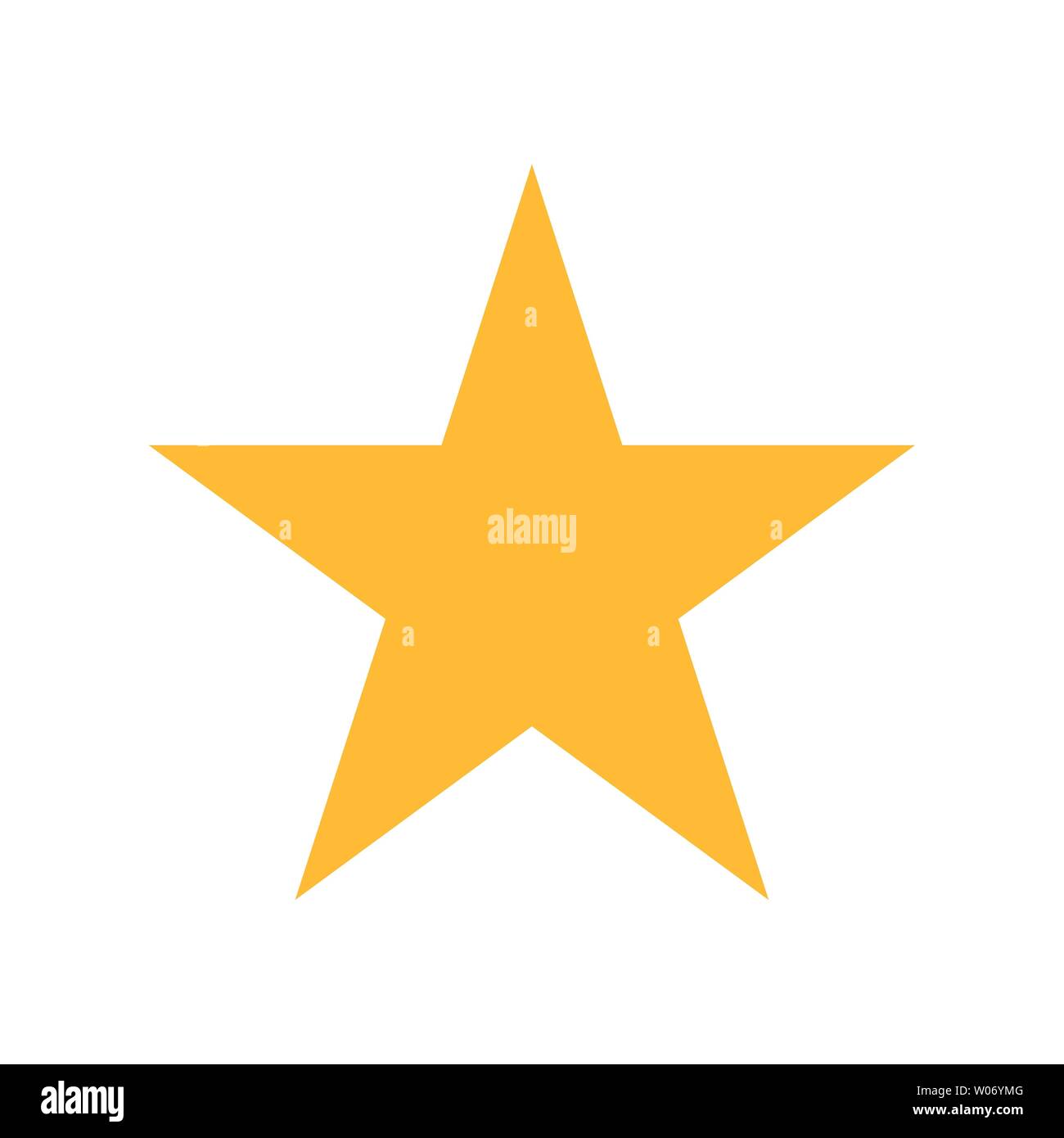 Star icon vector. Classic rank isolated. Trendy flat favorite design. Star web site pictogram, mobile app. Logo illustration. Eps10 Stock Photo