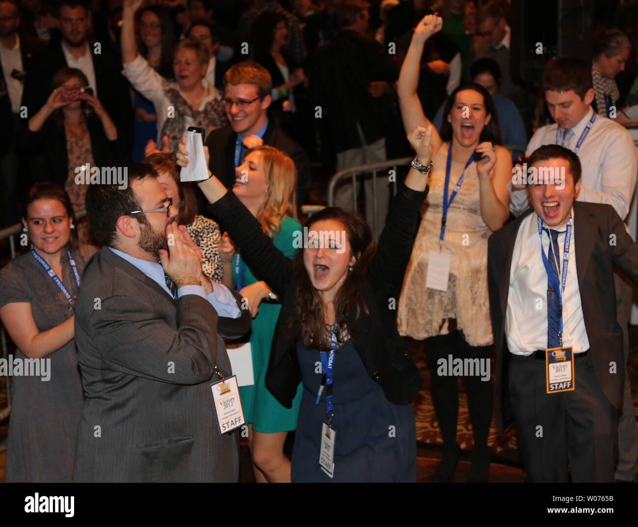 Democratic Senate candidate Clair McCaskill's campaign workers ...