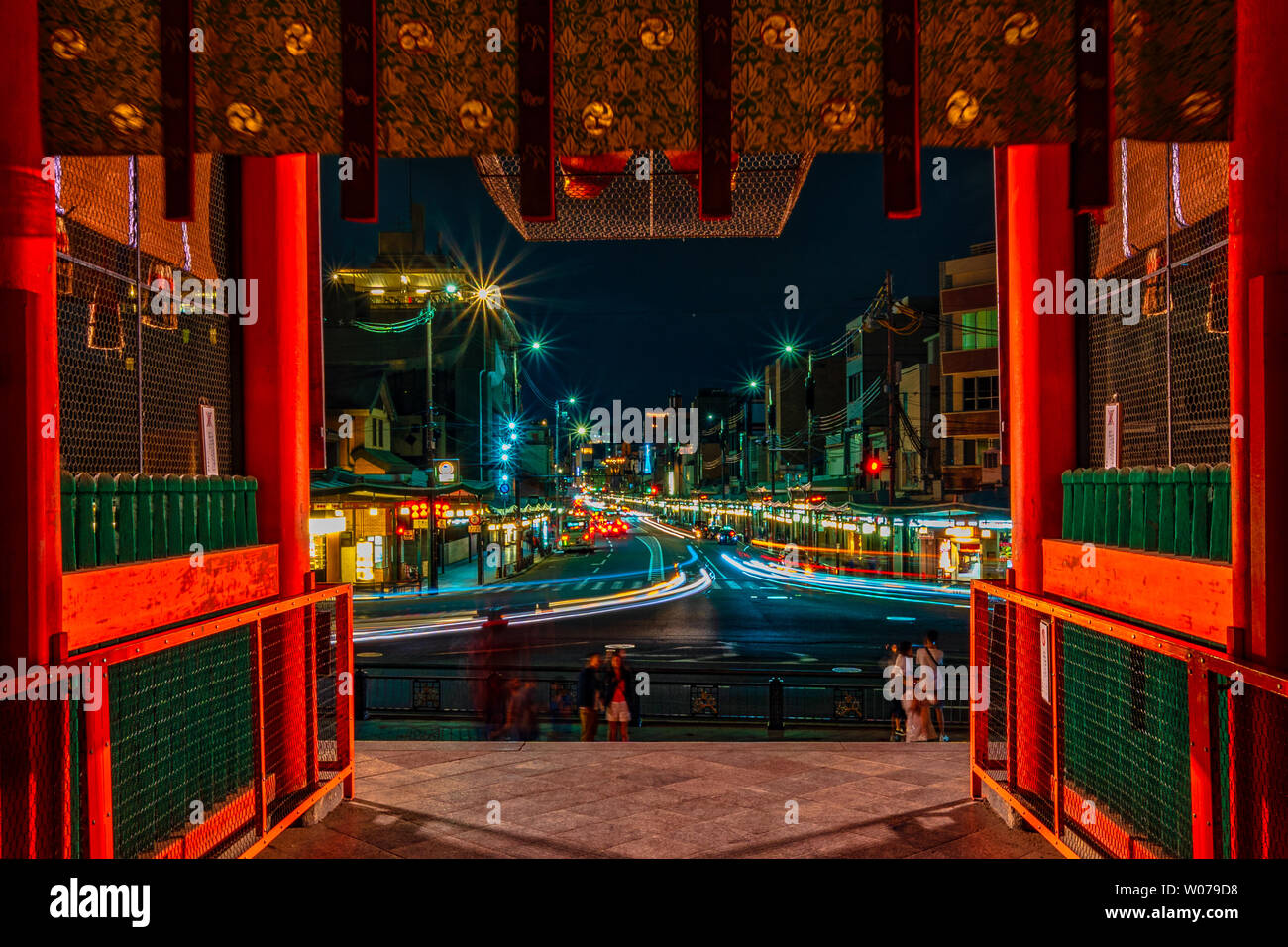 Yasaka shrine at night Stock Photo - Alamy