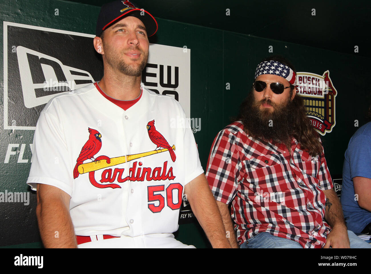 A e television s duck dynasty star willie robertson sits with st