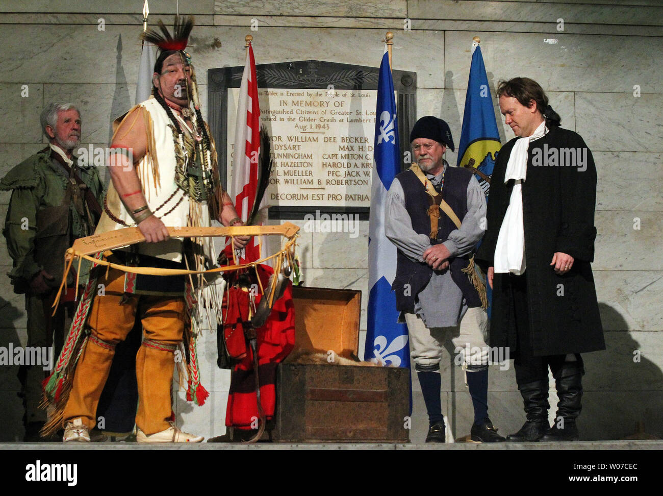 Everett Waller plays the part of The Osage indian while Charles Francis