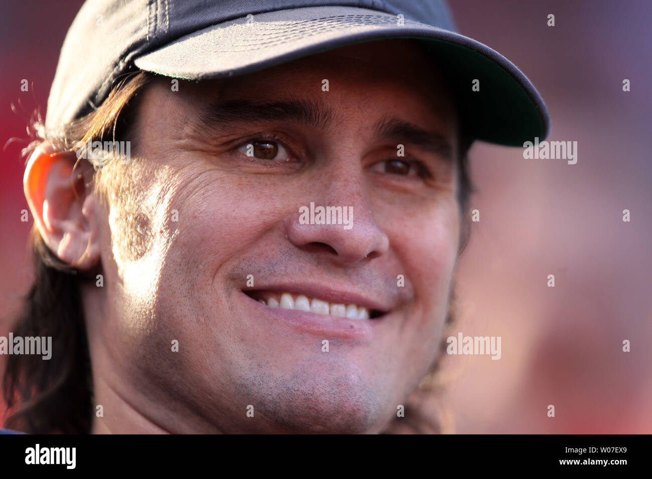 Country singer Joe Nichols watches the Pittsburgh Pirates take on the