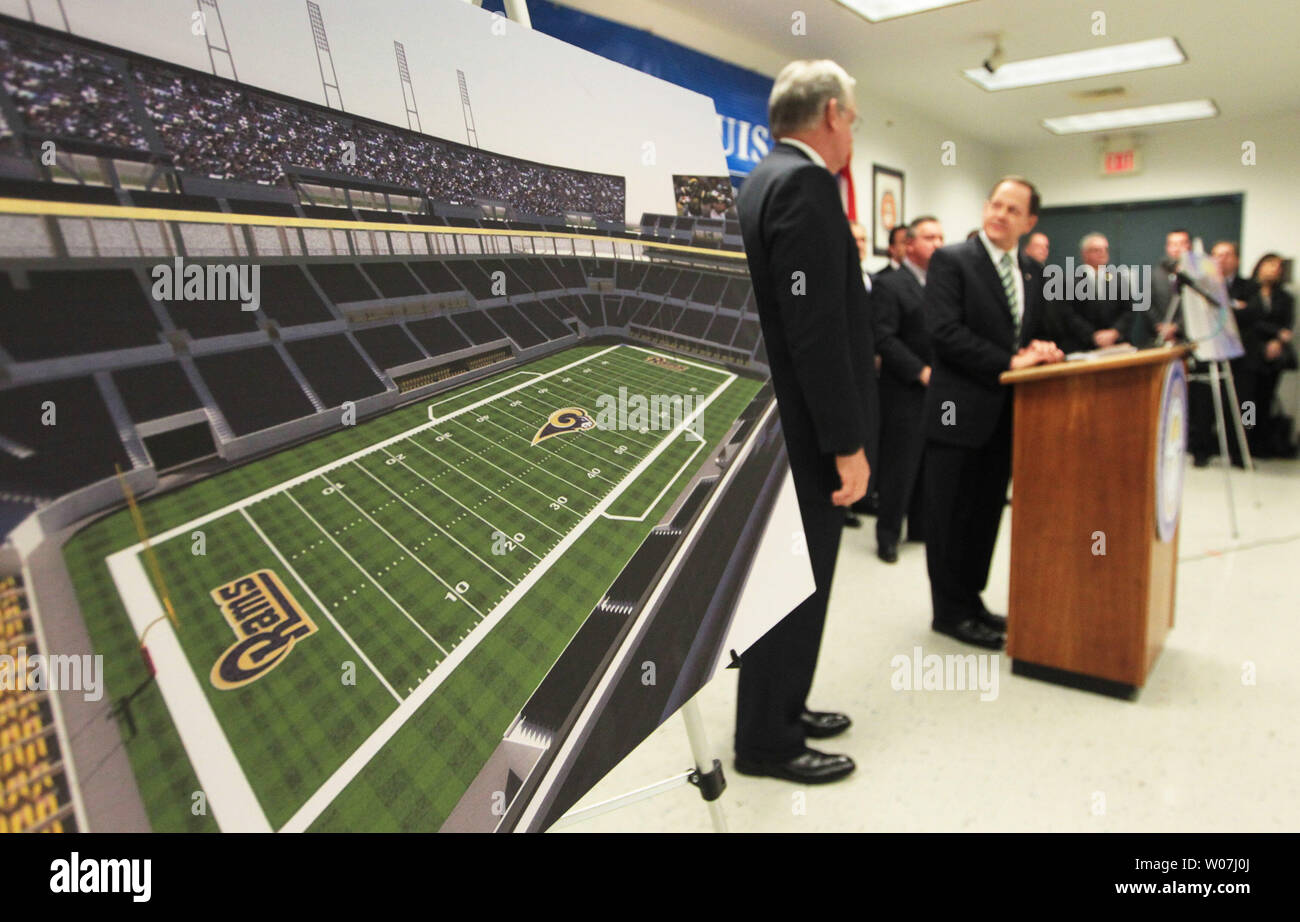 St. Louis Mayor Francis Slay announces that St. Louis-area building ...