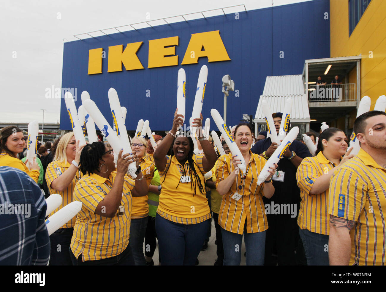 Ikea Store Employees Fire Up The Customers As Grand Opening