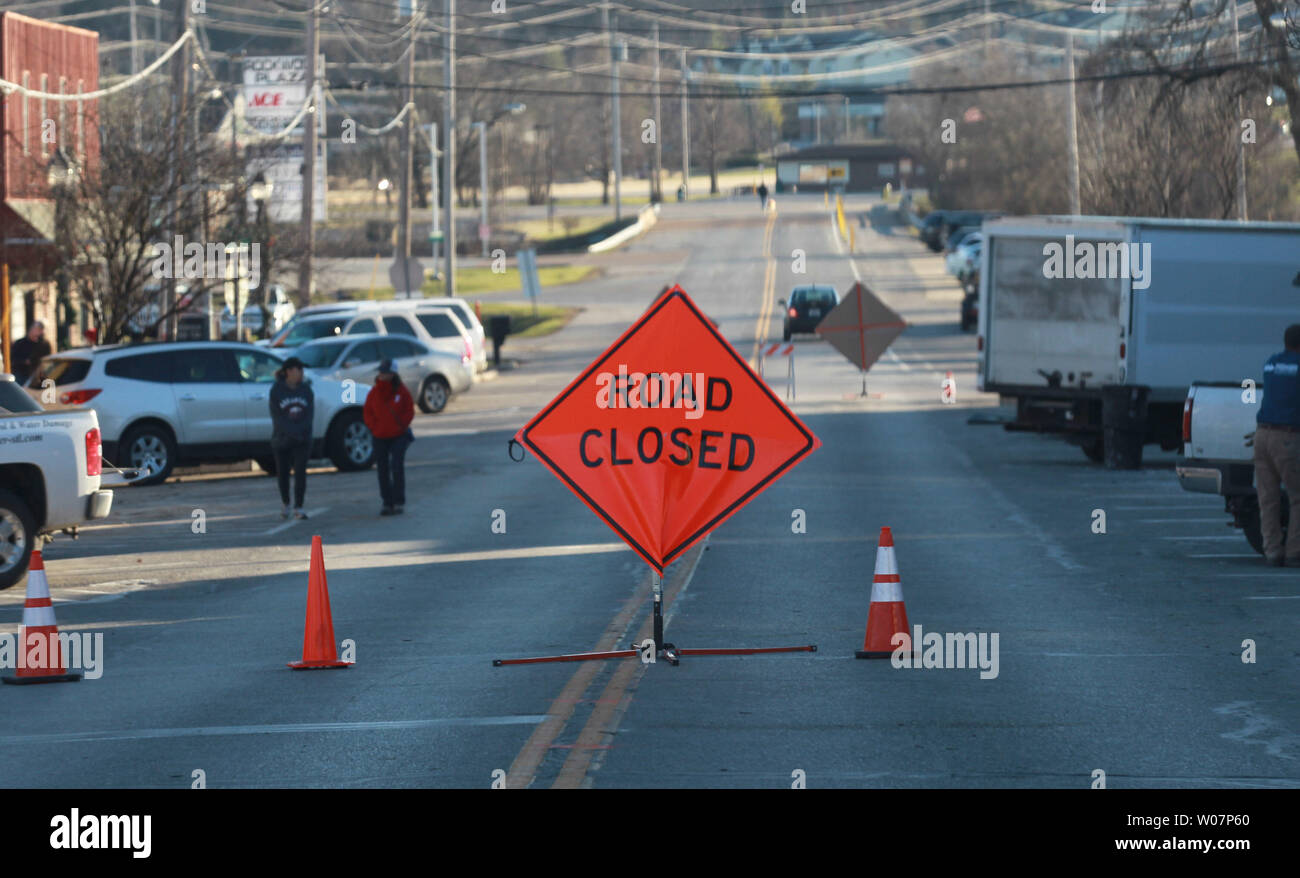 Roads remain closed after recent flooding in Euerka, Missouri on
