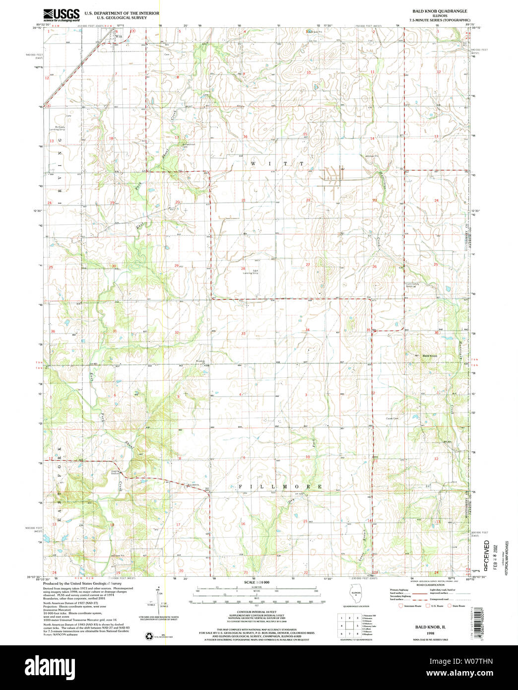 Map of bald knob hires stock photography and images Alamy