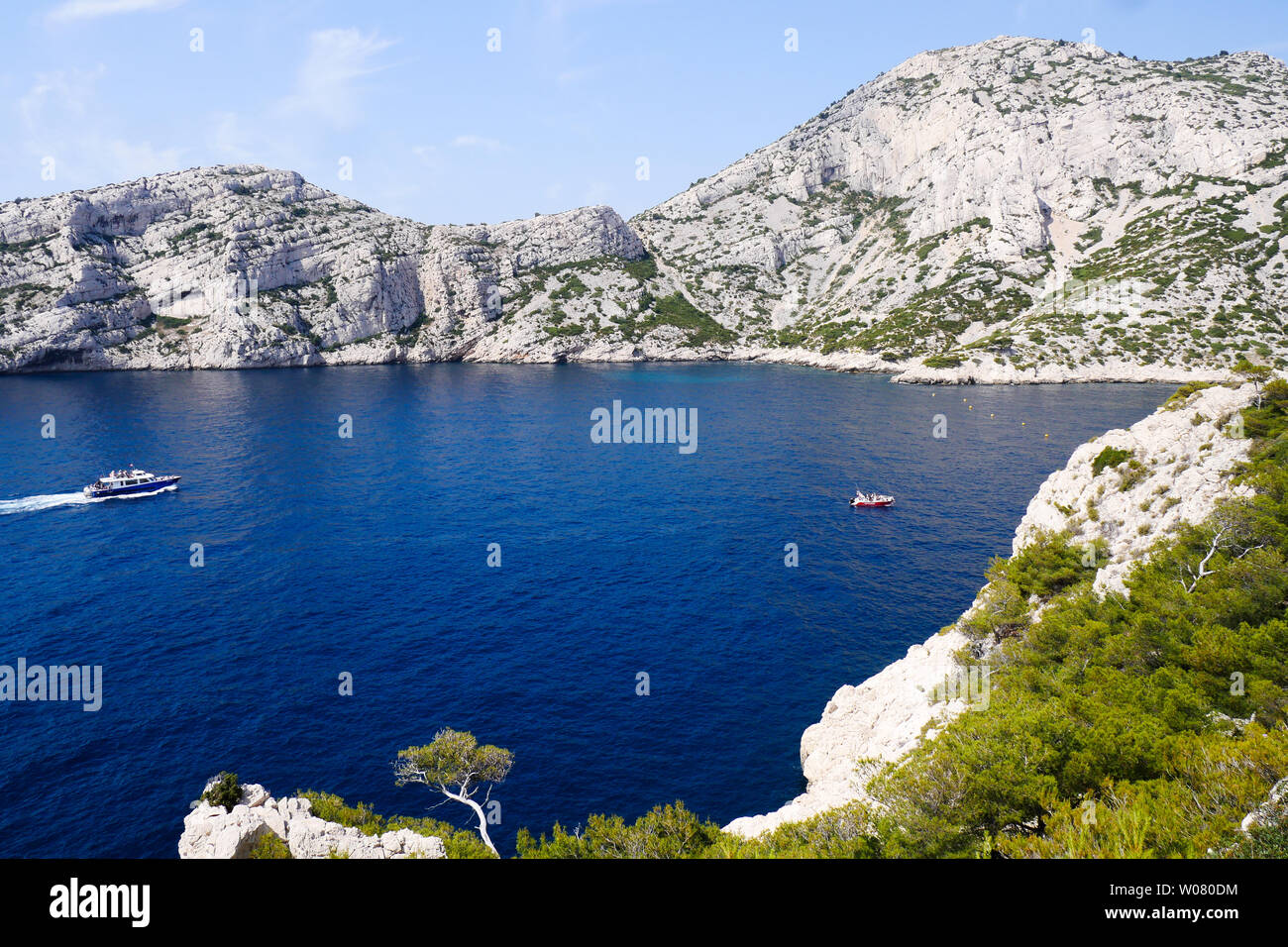 Sugiton calanque, Calanques of Marseille, Bouches-du-Rhône, France Stock Photo