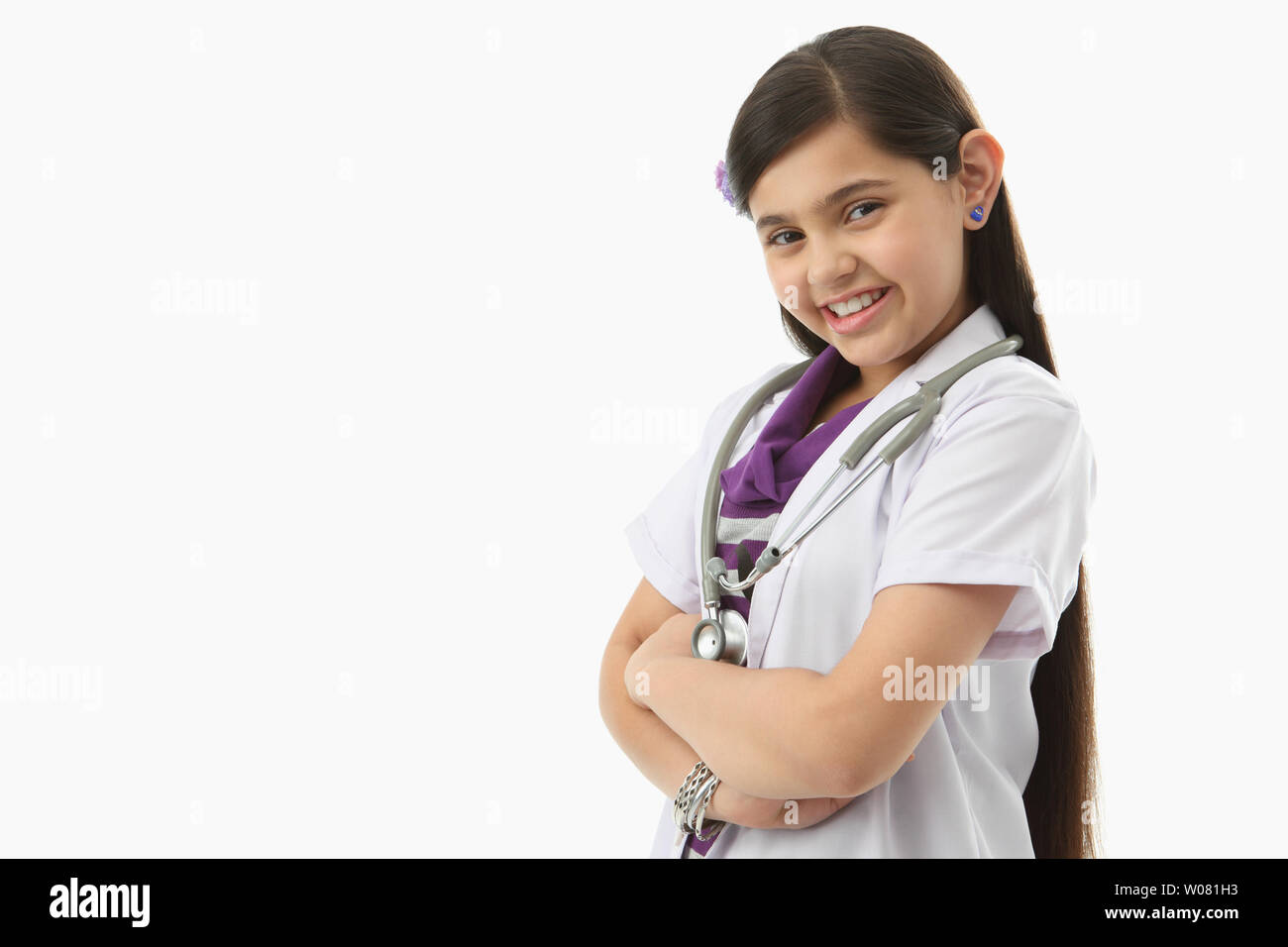Indian child girl student Cut Out Stock Images & Pictures - Alamy