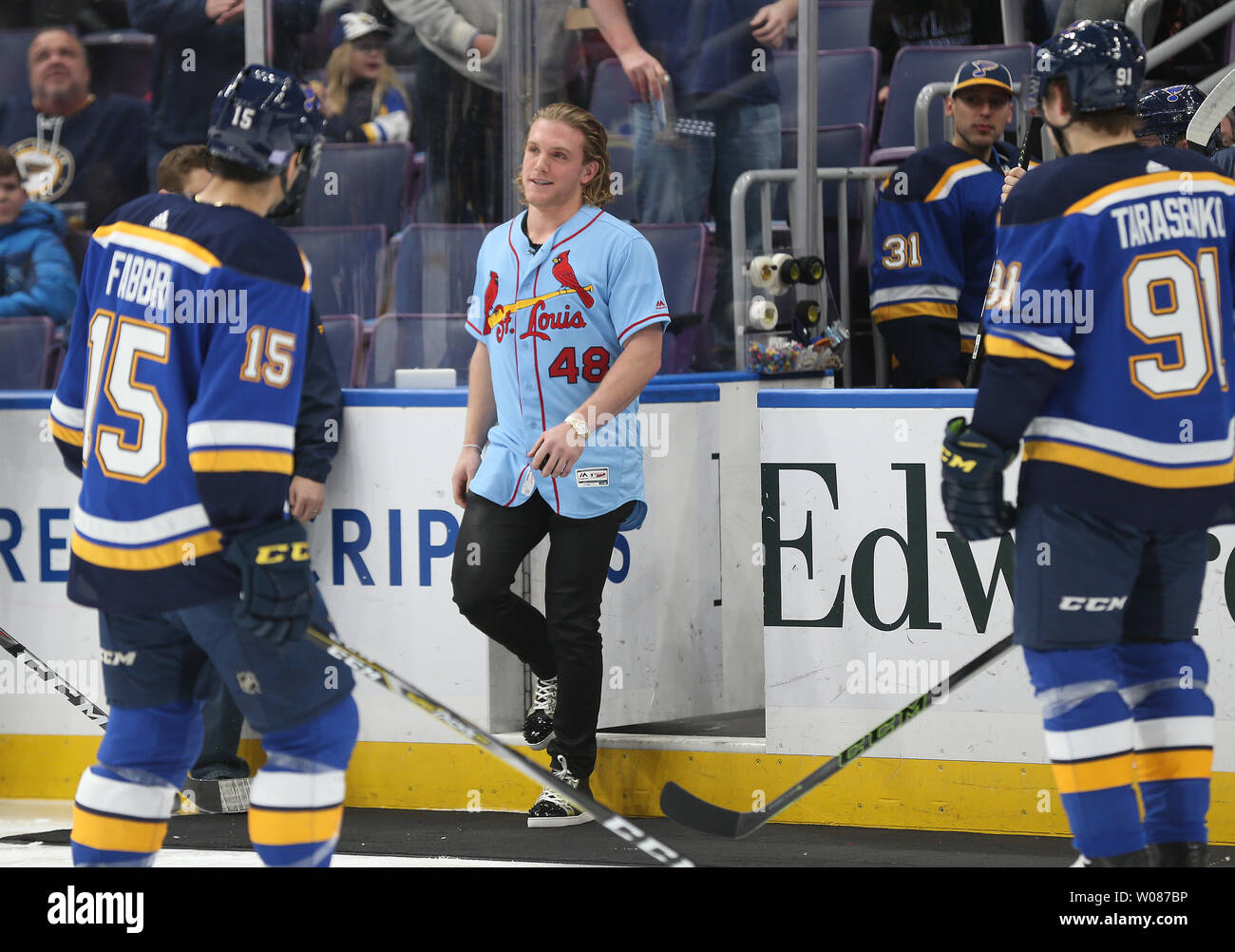st louis cardinals blues hockey jersey