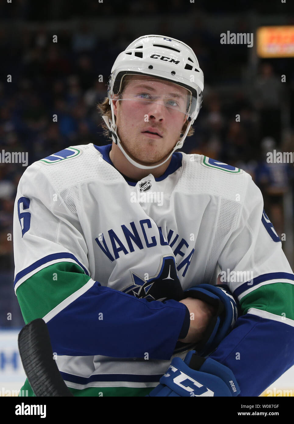 Brock Boeser Vancouver Hockey Player Rookie Phenom Hair Silhouette