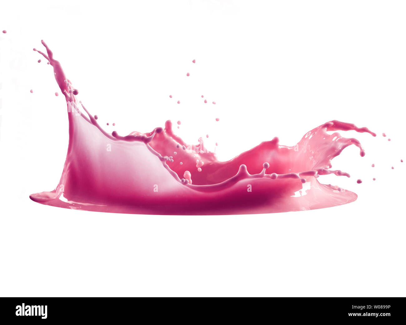 pink paint splash isolated on white background Stock Photo Alamy