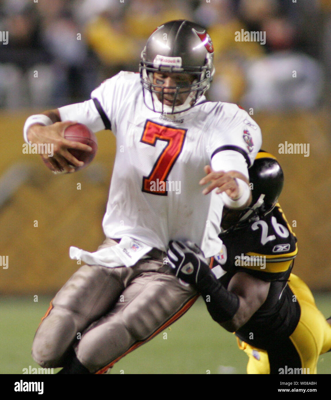 Cincinnati Bengal starting quarterback Andy Dalton watches the replay on  the scoreboard in the fourth quarter of the Pittsburgh Steelers 35-7 win at  Heinz Field in Pittsburgh Pennsylvania. The Bengals Dayton was