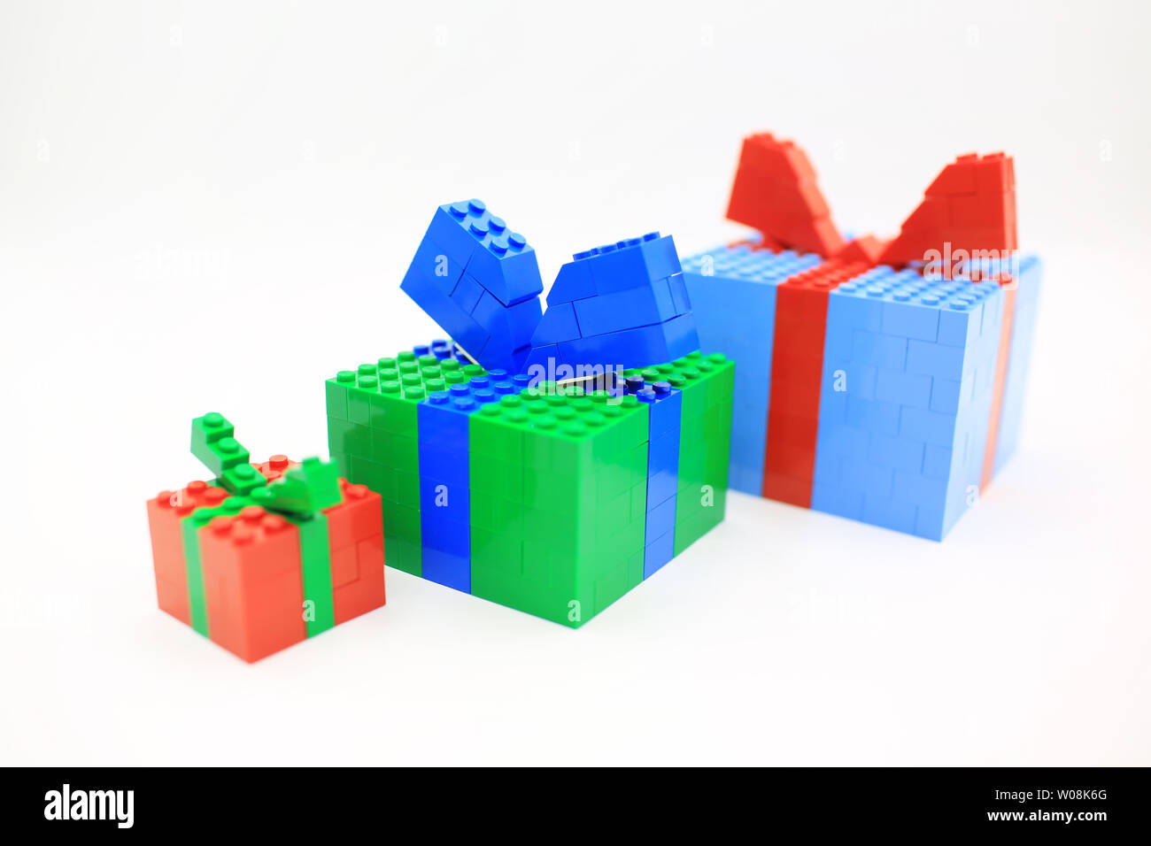 Building blocks gift Stock Photo Alamy