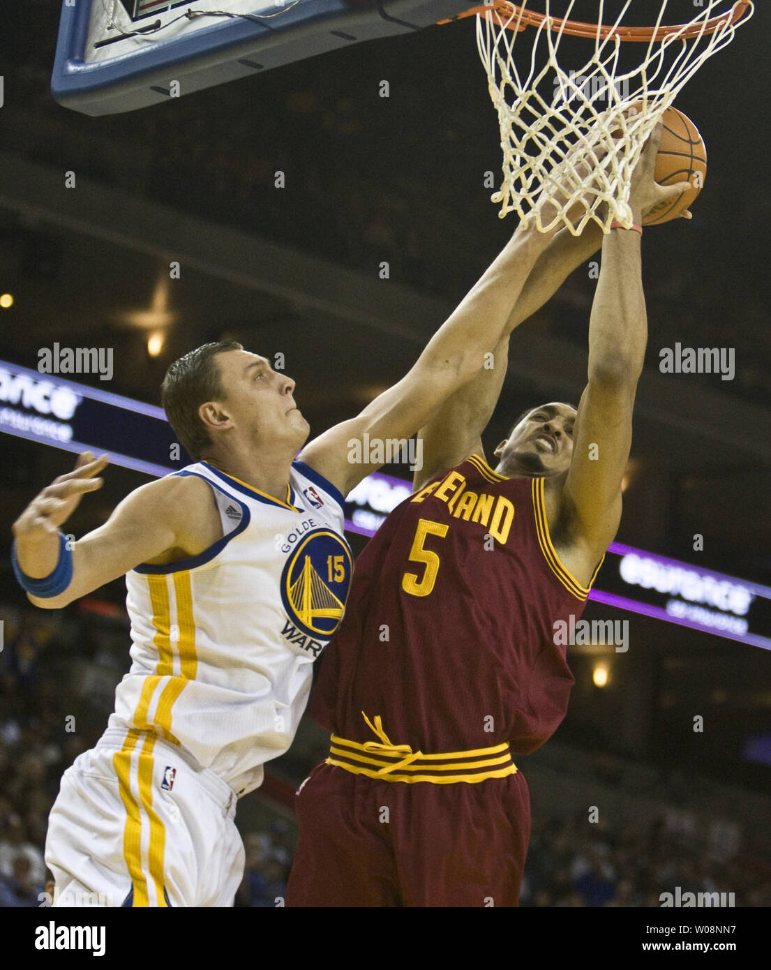 Golden state warriors andris biedrins hi-res stock photography and