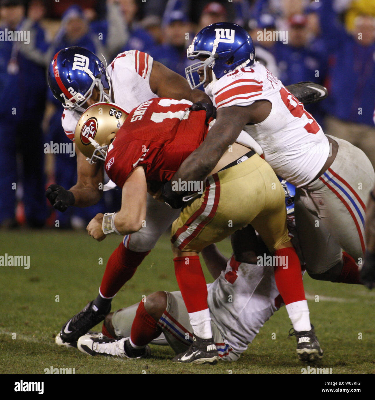 OSI UMENYIORA 8X10 PHOTO NEW YORK GIANTS NY PICTURE NFL FOOTBALL GAME ACTION