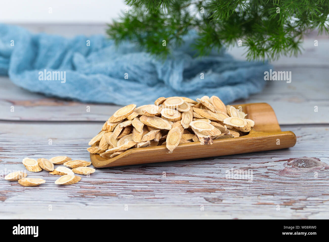 Astragalus Chinese herbal medicine Astragalus tablets Stock Photo