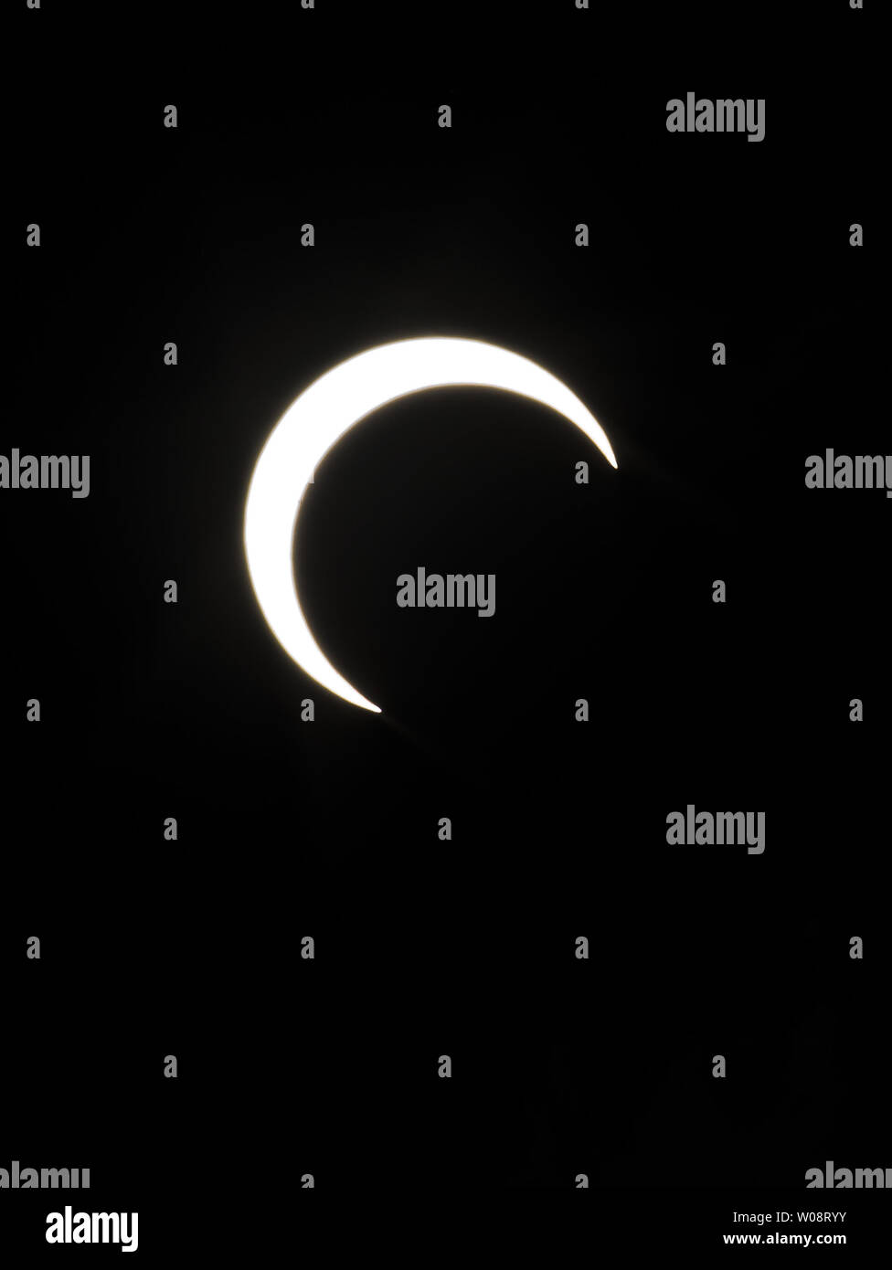 A annular solar eclipse is viewed from the Redfield Campus of the