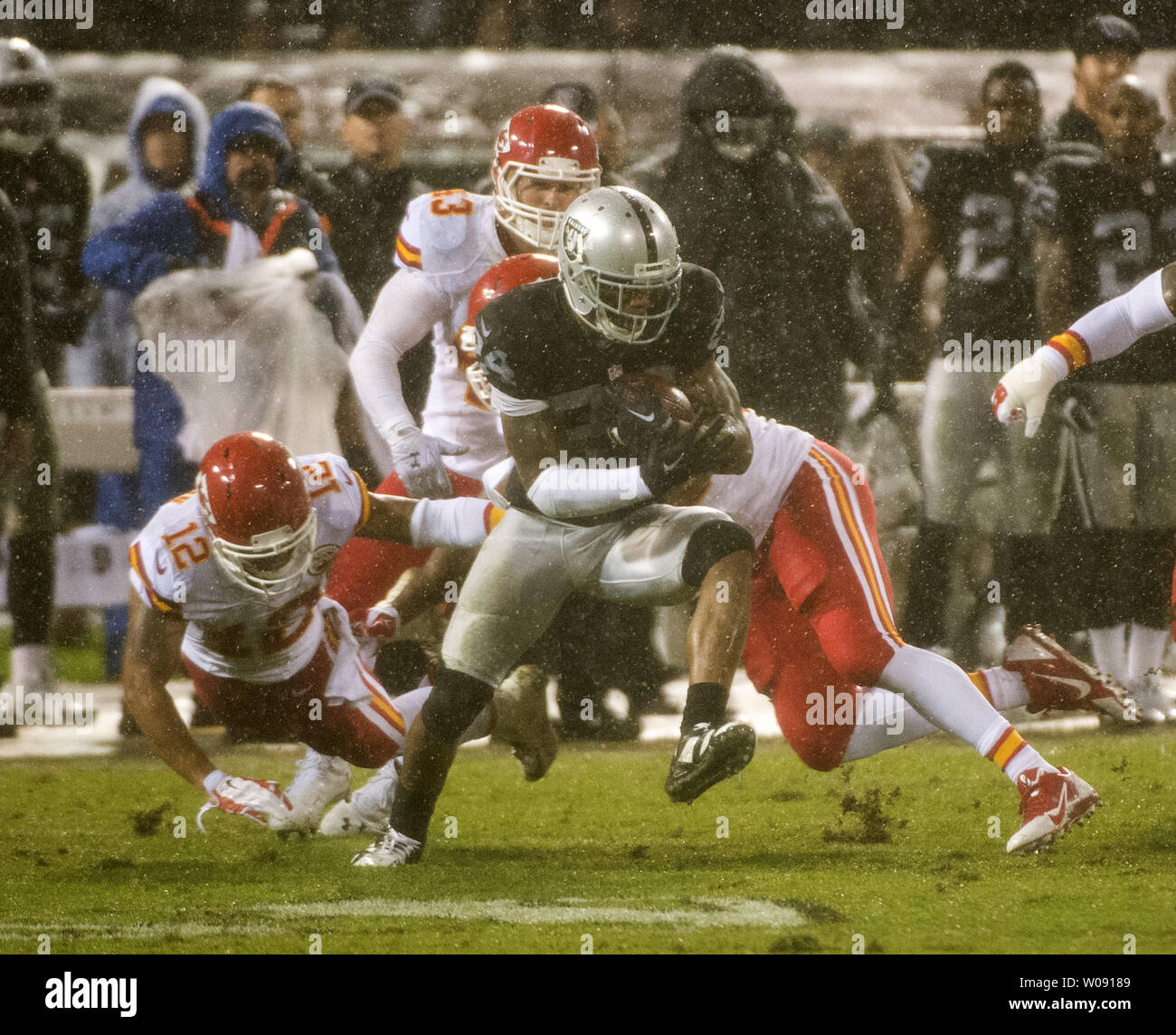 Oakland, California, USA. 15th Nov, 2015. Oakland Raiders free safety  Charles Woodson (24) not happy after game on Sunday, November 15, 2015, at  O.co Coliseum in Oakland, California. Vikings defeated the Raiders