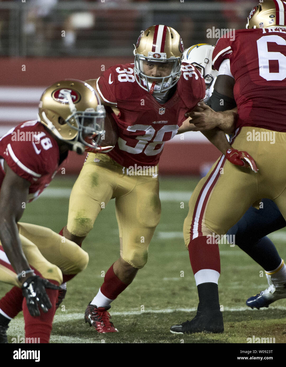 September 20th, 2015: Jarryd Hayne #38 during the San Francisco 49ers vs  Pittsburgh Steelers game at Heinz Field in Pittsburgh, PA. Jason  Pohuski/CSM Stock Photo - Alamy