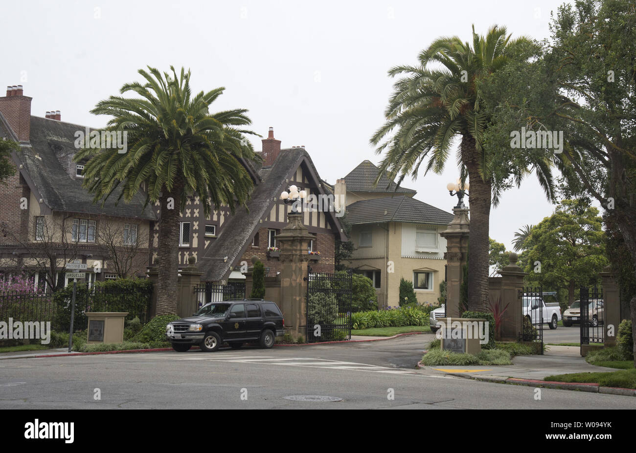 The neighborhood of Presidio Terrace sits on a private street in the
