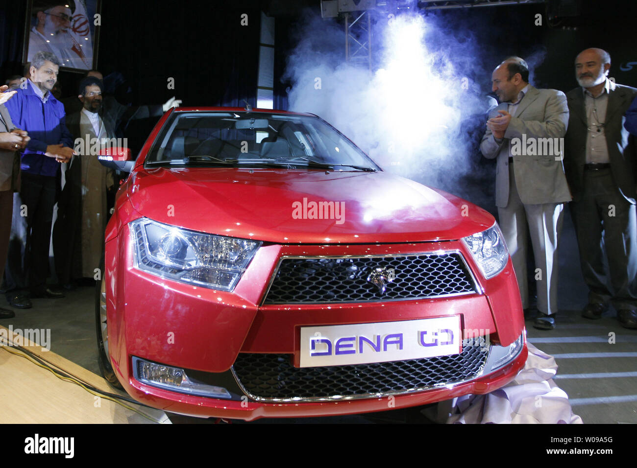 Iran's top automaker Iran Khodro unveils a new car called 'Dena' in
