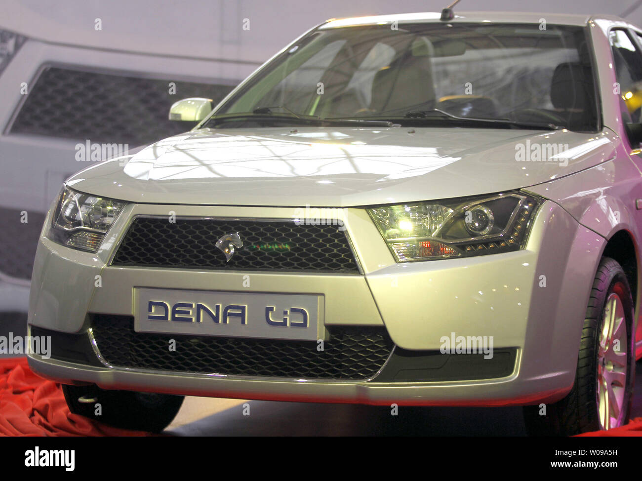 Iran's top automaker Iran Khodro unveils a new car called 'Dena' in