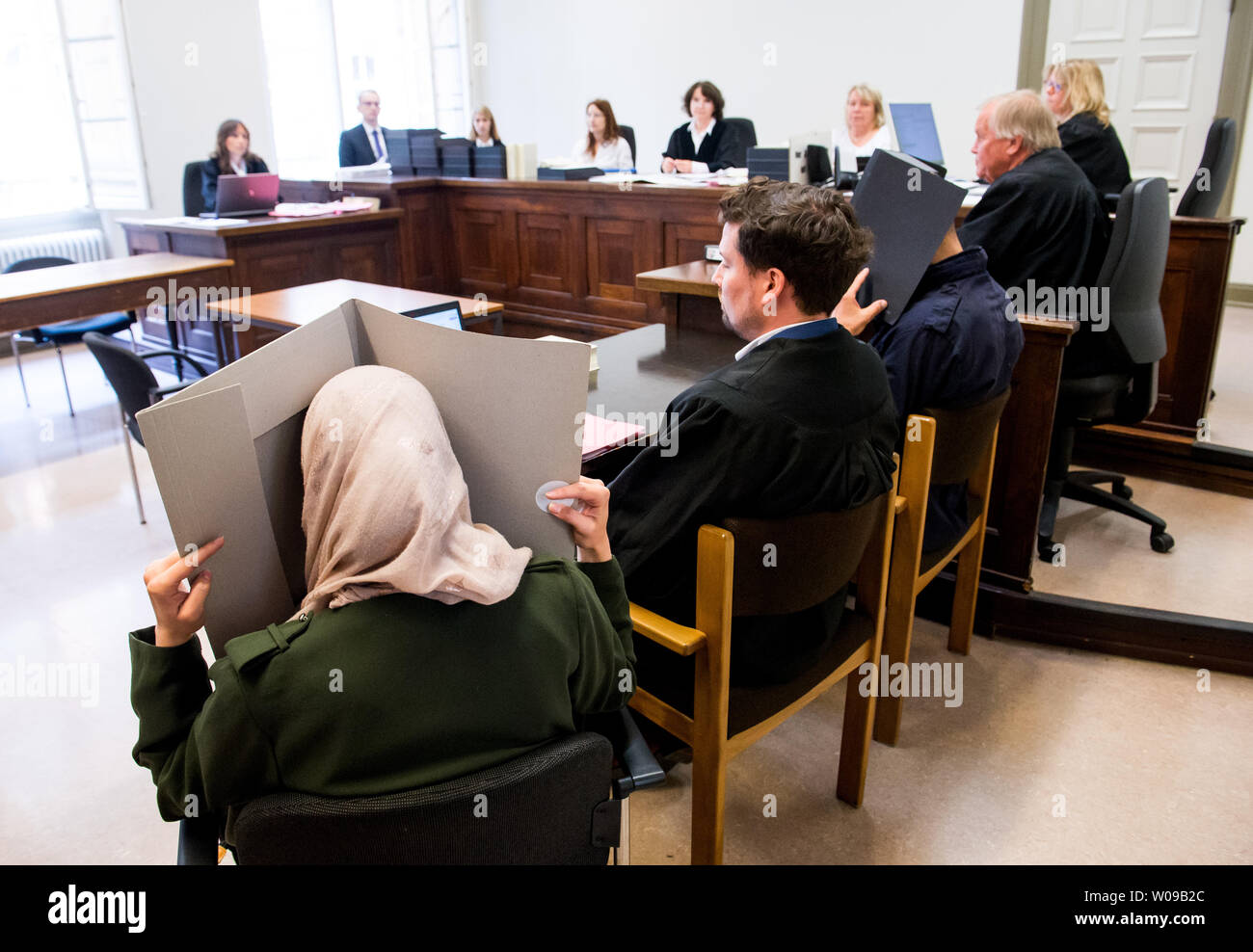 Hamburg Germany 27th June 2019 Two Accused Parents Sit In The