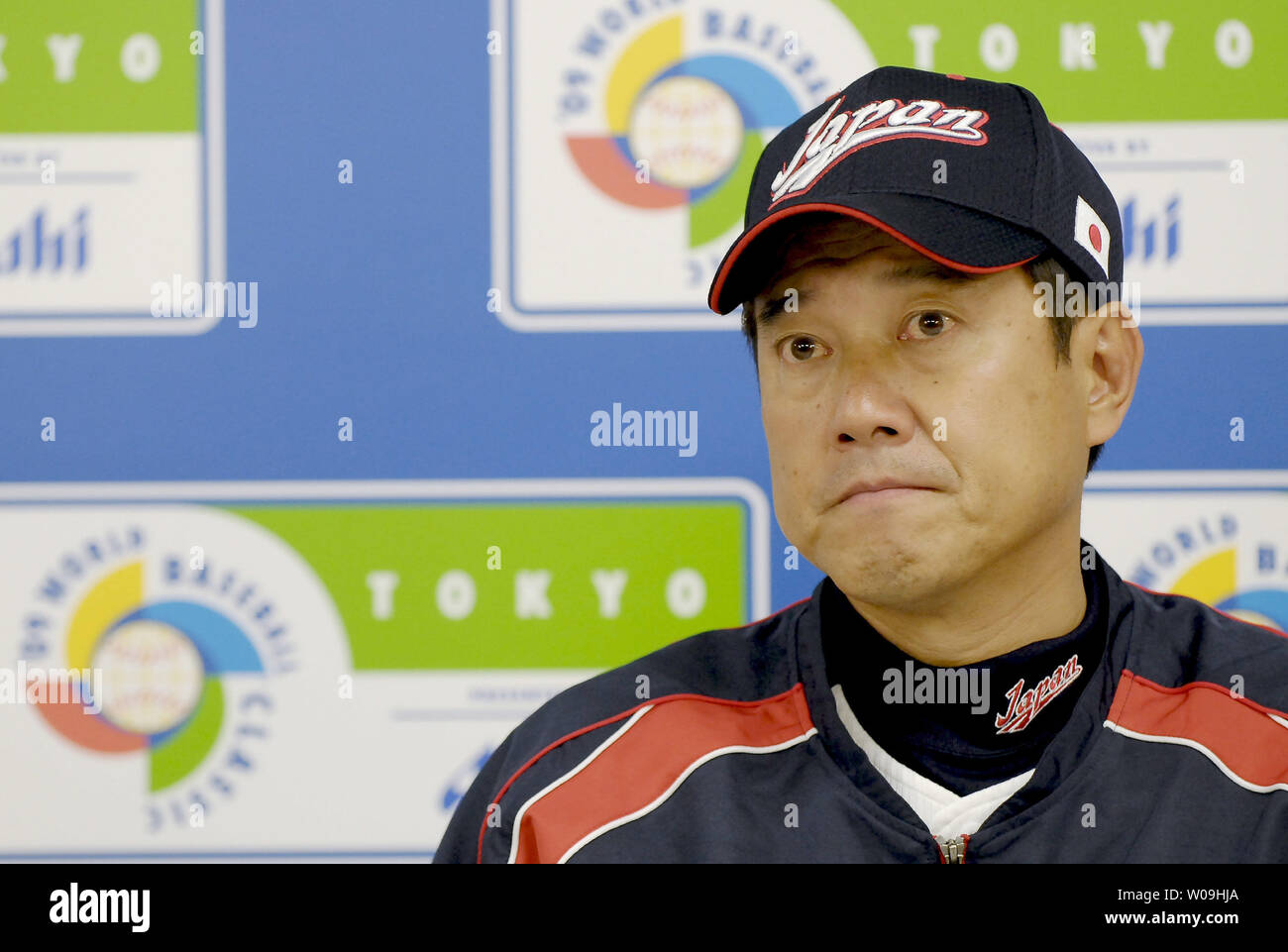 Tatsunori Hara, manager of the Japanese national baseball team, attends