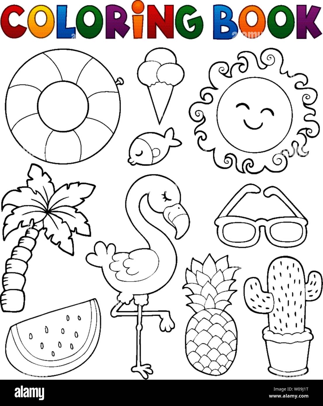 coloring book for kids. fish 8484205 Vector Art at Vecteezy