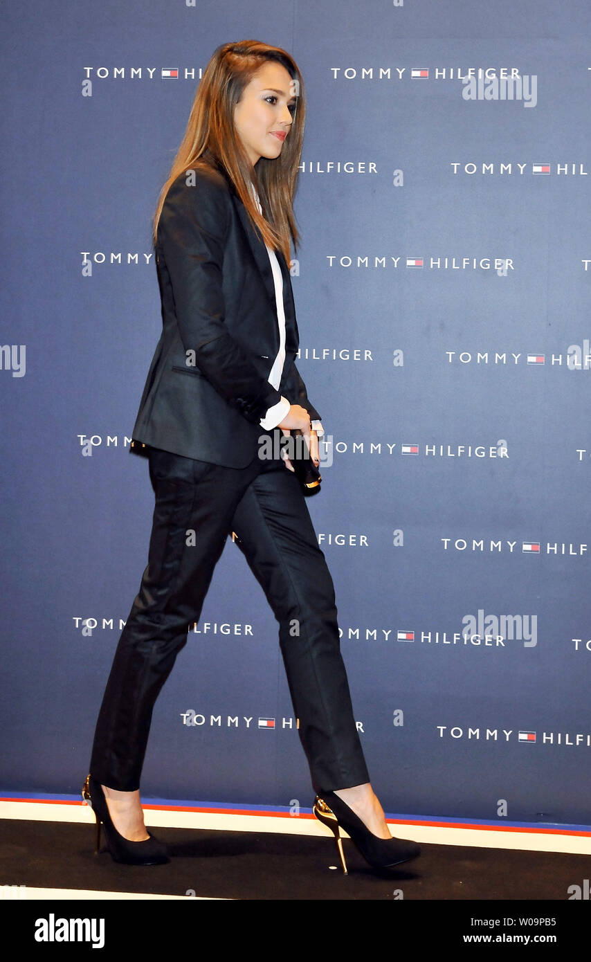 Actress Jessica Alba attends the Tommy Hilfiger Omotesando Flagship Store  opening in Tokyo, Japan, on April 16, 2012. UPI/Keizo Mori Stock Photo -  Alamy