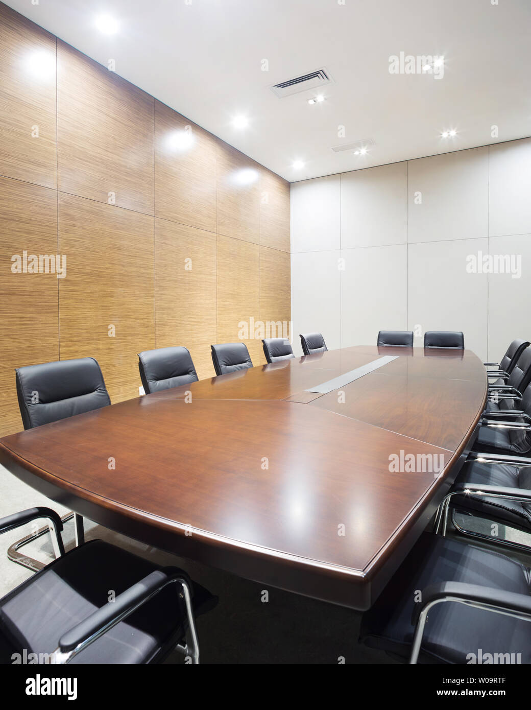 Modern Office Meeting Room Interior Stock Photo 258371807