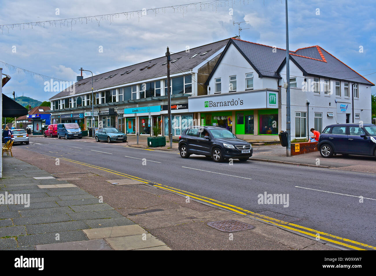 Shops with flats and offices above hires stock photography and images