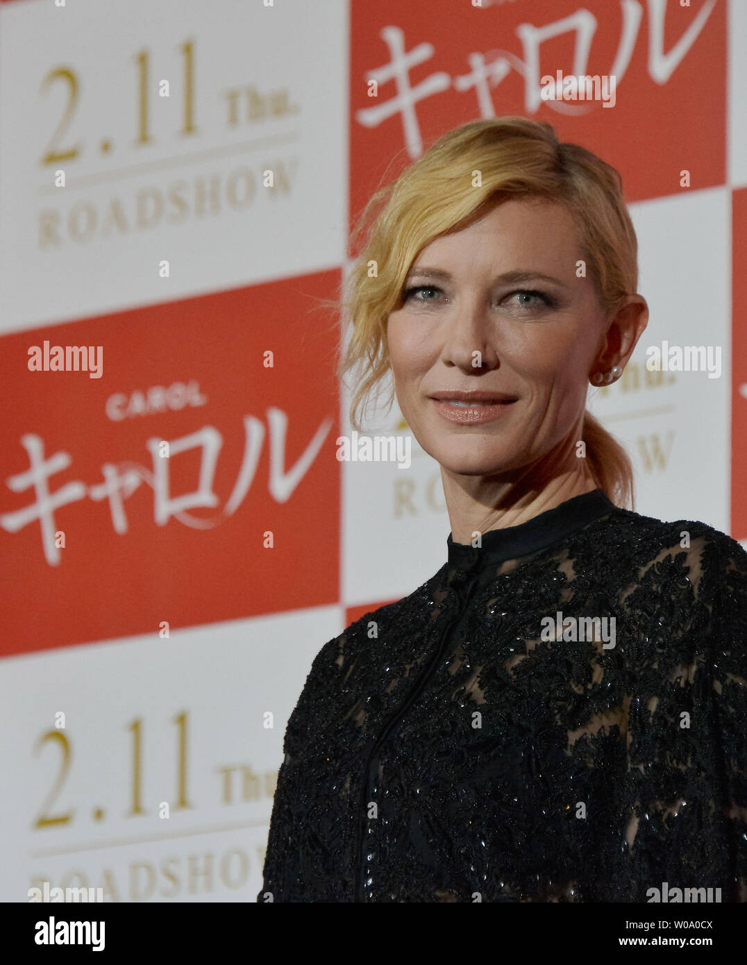 Actress Cate Blanchett attends the stage greeting during the Japan