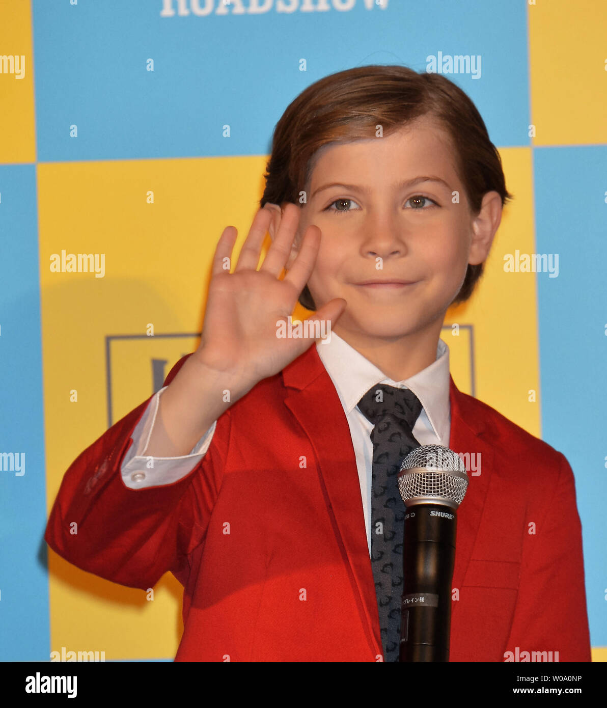 Child actor Jacob Tremblay attends the Japan Premiere for the film "Room"  in Tokyo, Japan on March 21, 2016. Photo by Keizo Mori/UPI Stock Photo -  Alamy