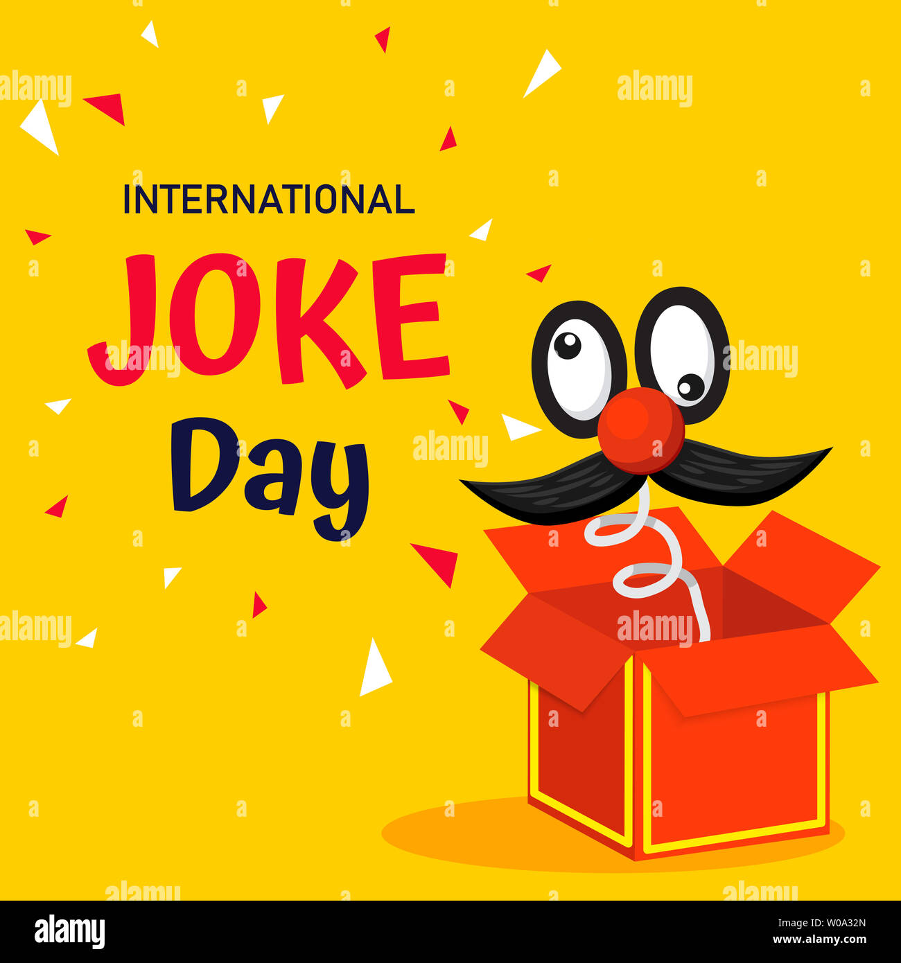 International Joke day vector   background or graphic  banner Stock Photo