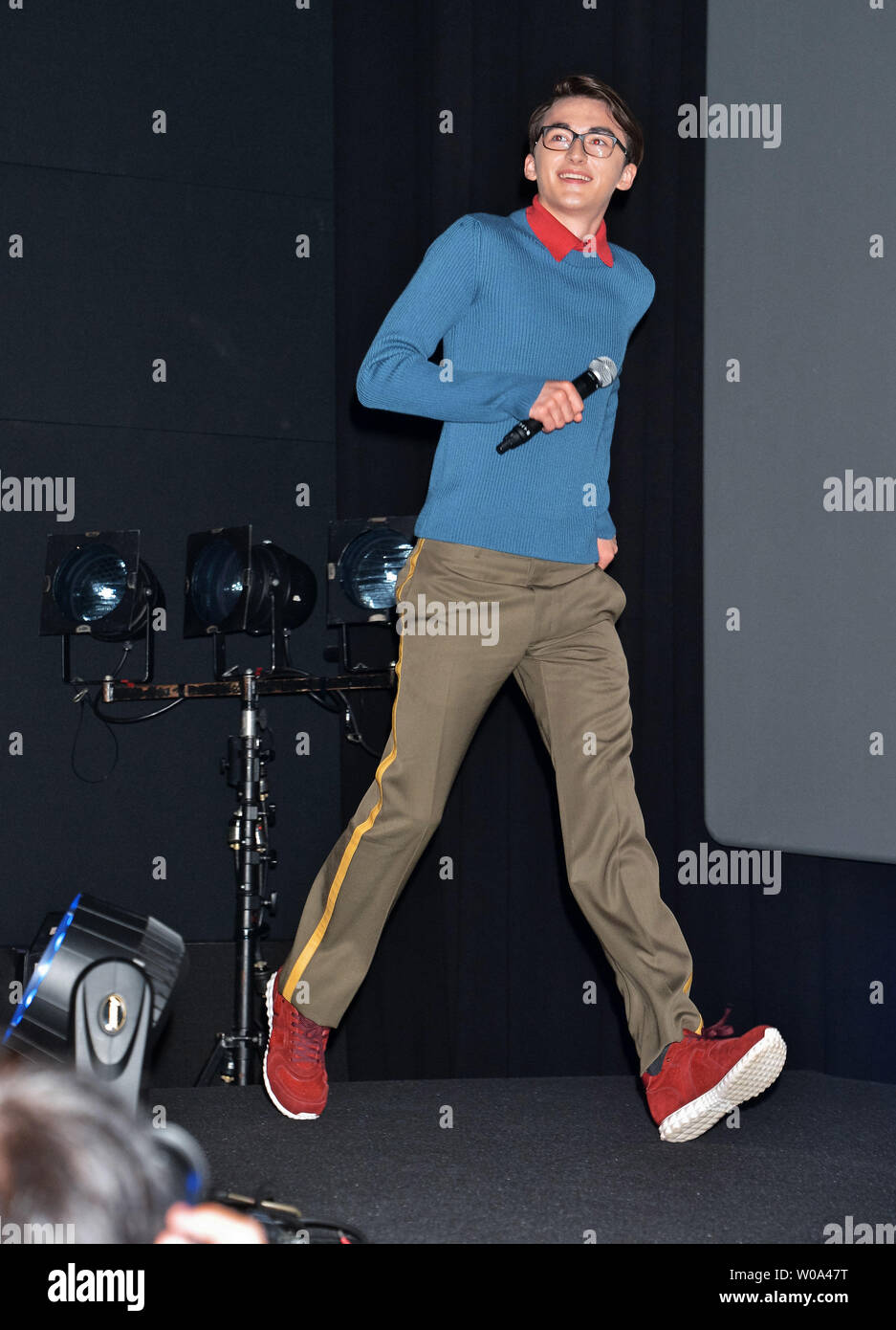 Actor Isaac Hempstead-Wright attends the Japan Premiere for the drama 