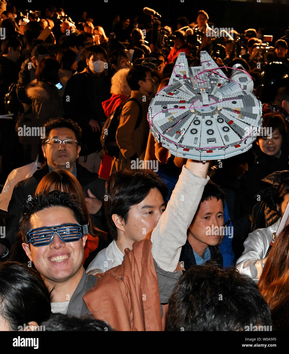 Japanese fan pose for camera during the promotion event for the film "Star  Wars:The Last Jedi" in Tokyo, Japan on December 6, 2017. Photo by Keizo  Mori/UPI Stock Photo - Alamy