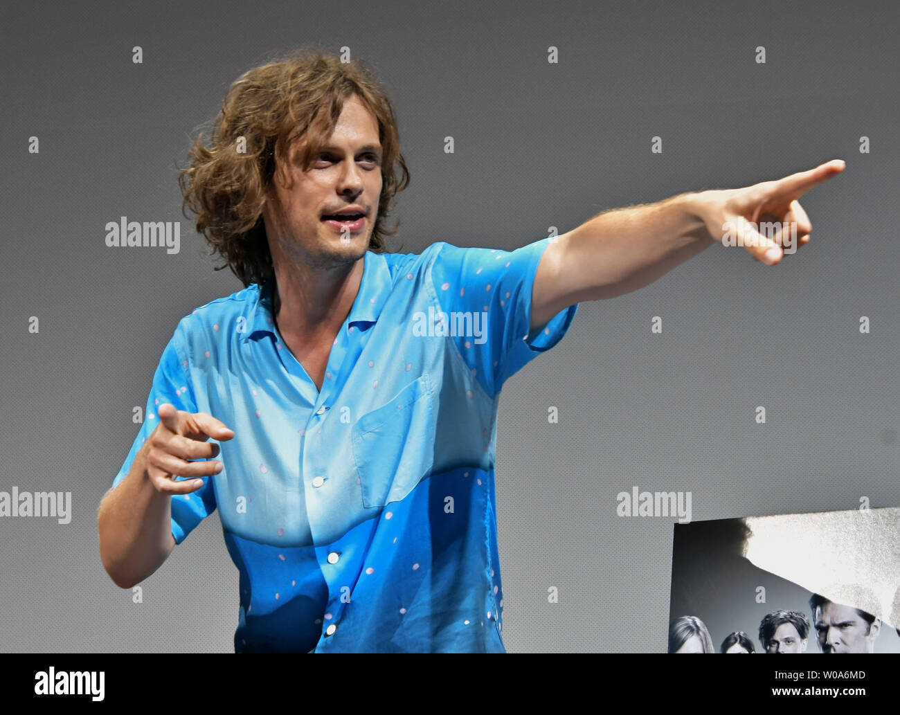 Actor Matthew Gray Gubler attends the meet and greet for the TV drama