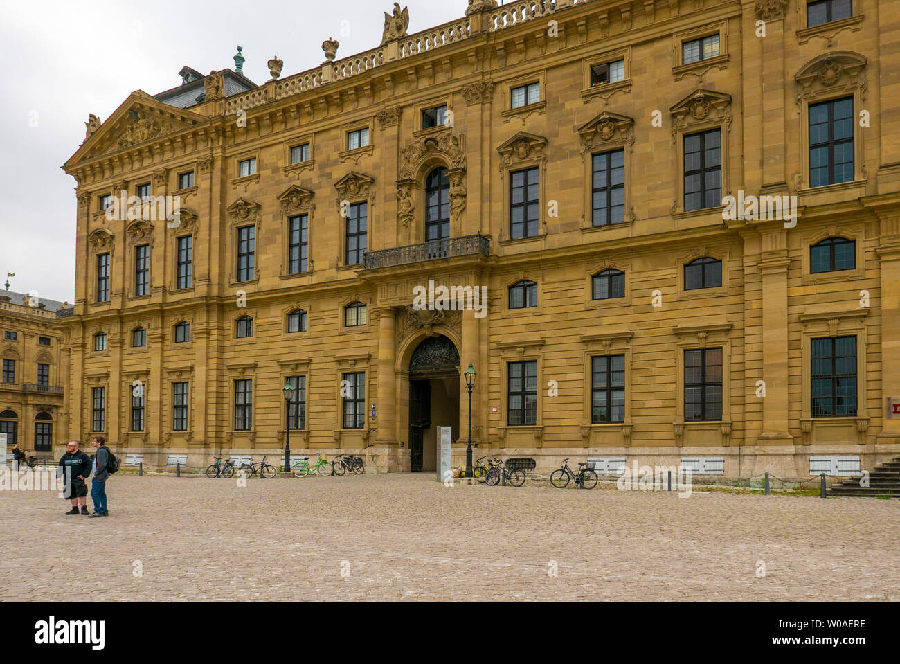 WURZBURG, GERMANY - JUNE 12, 2019: Wurzburg Residence main entrance. Stock Photo