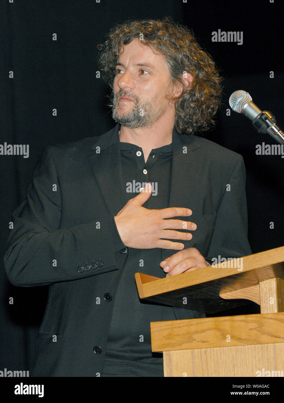 Director Francois Girard introduces the cast onstage at the Toronto