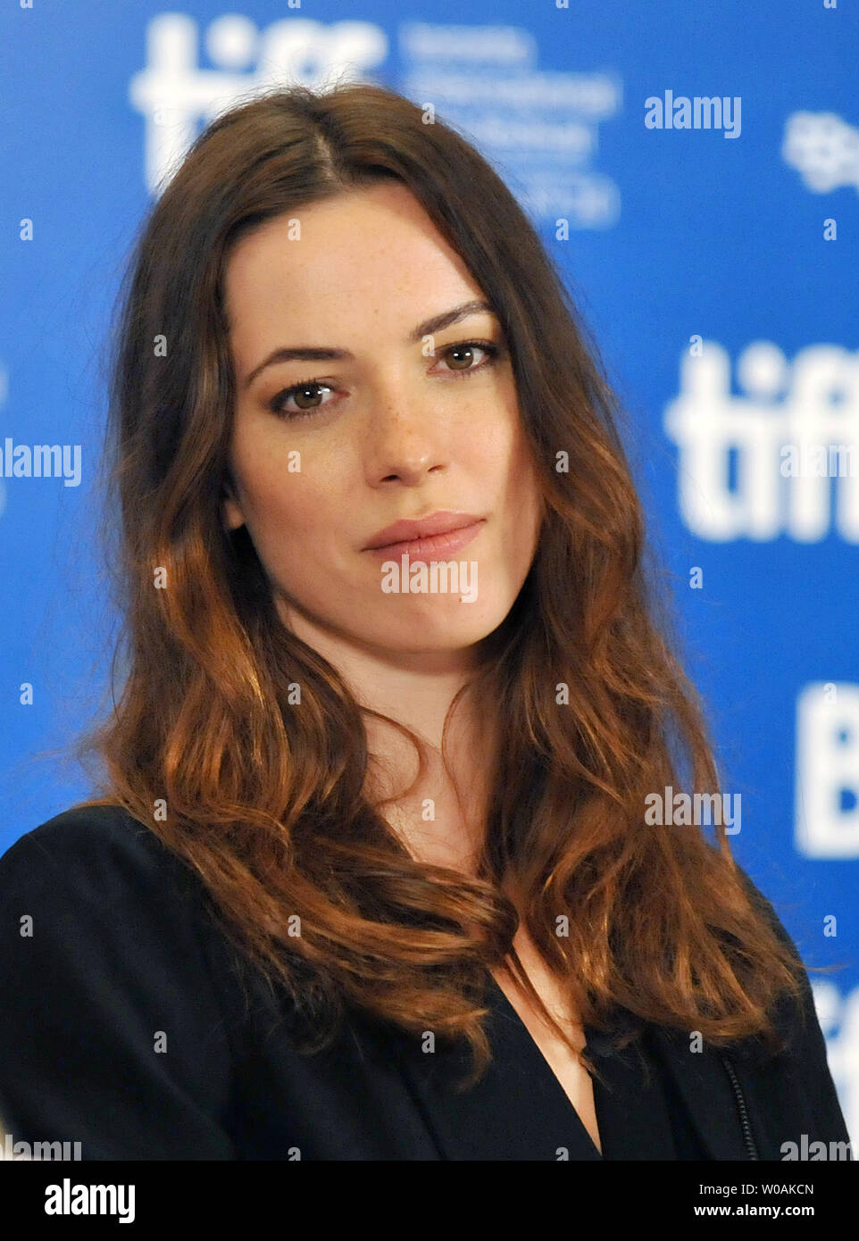 Actor Rebecca Hall attends the Toronto International Film Festival press conference for 'The Town' at the Hyatt Regency Hotel in Toronto, Canada on September 10, 2010. UPI/Christine Chew Stock Photo