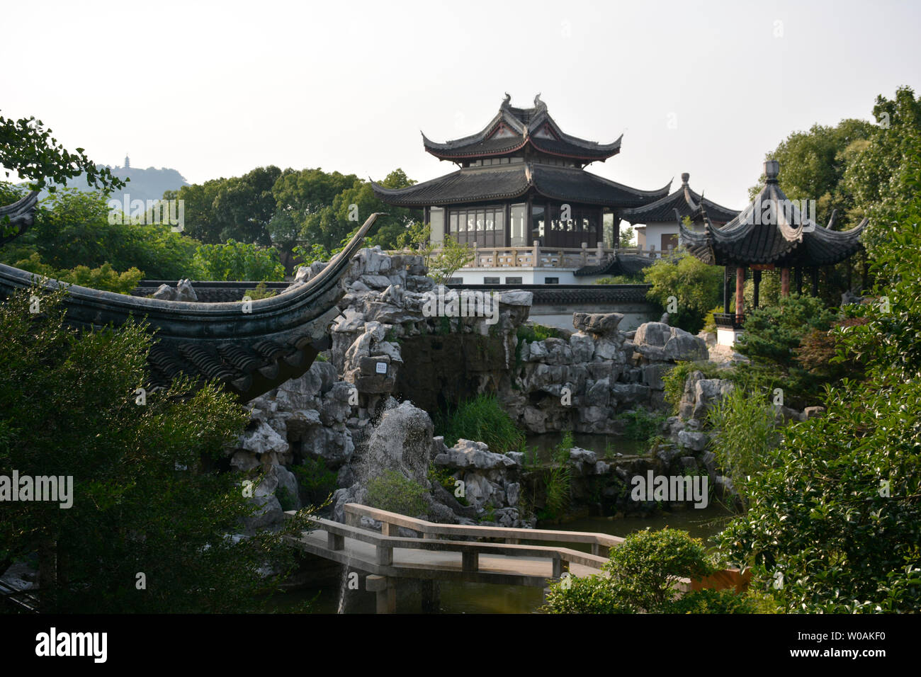 Suzhou Ancient Pine Garden Stock Photo 258390356 Alamy