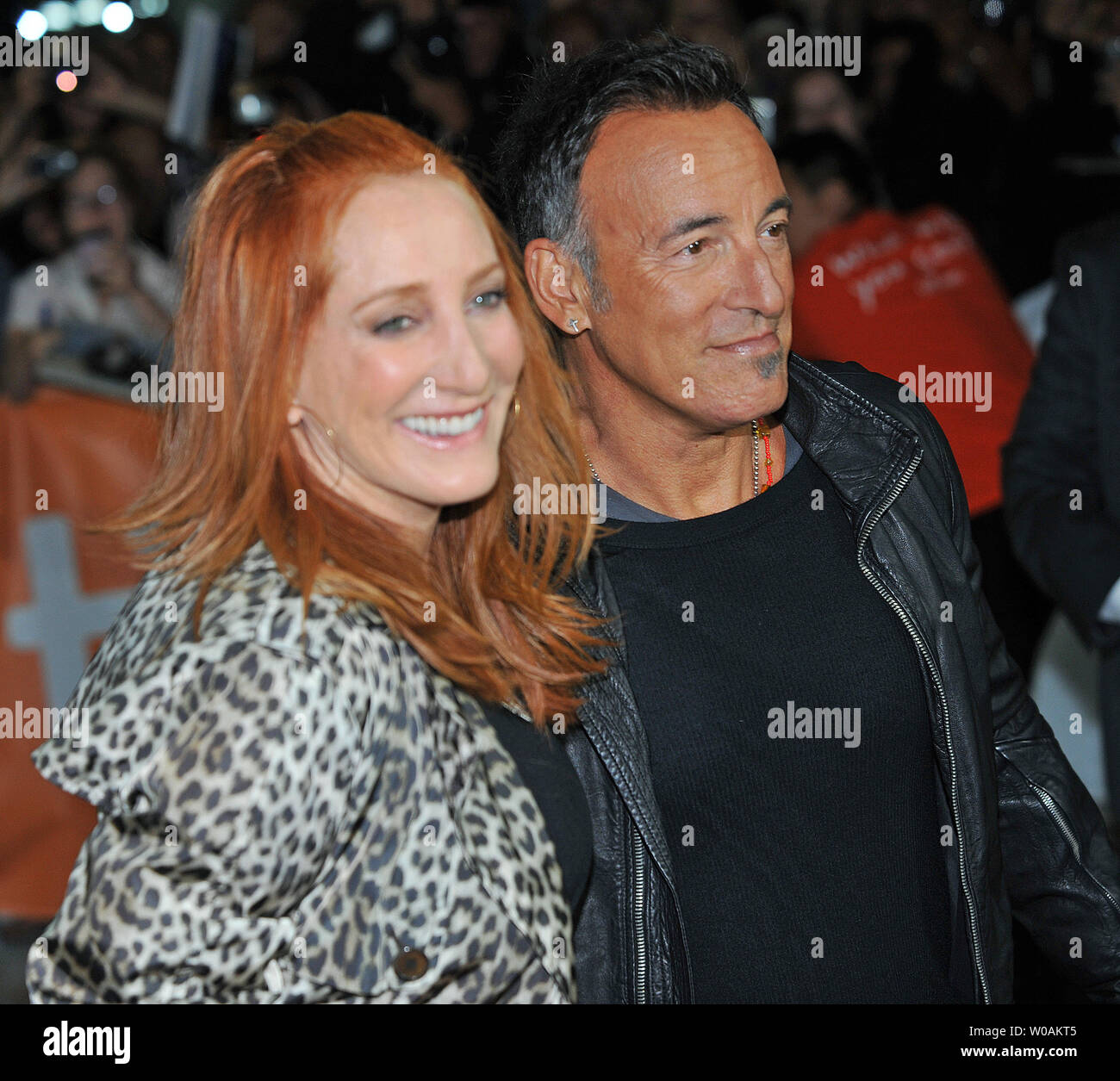 Rock legend Bruce Springsteen and his wife Patti Scialfa arrive for the ...