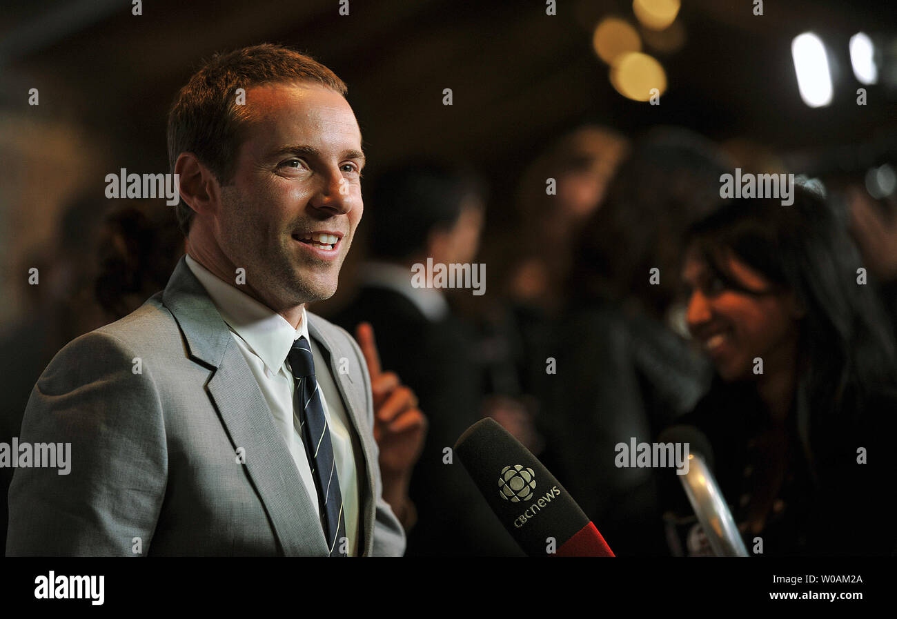 Actor Alessandro Nivola speaks with reporters on the red carpet as he arrives for the world premiere gala of 'Janie Jones' at Roy Thomson Hall during the Toronto International Film Festival in Toronto, Canada on September 17, 2010. UPI/Christine Chew Stock Photo