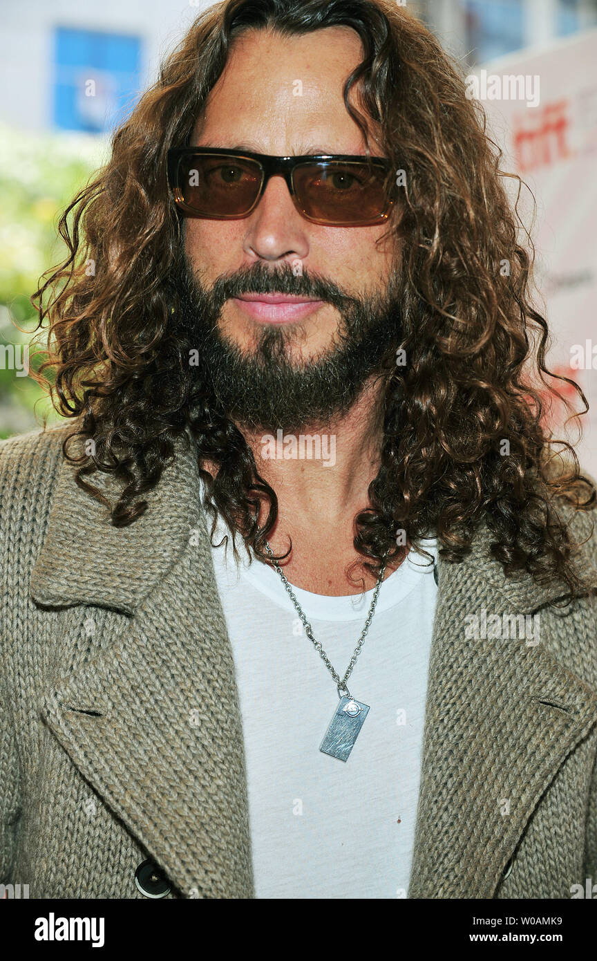 Soundgarden lead singer Chris Cornell arrives for the 'Pearl Jam Twenty' premiere at the Princess of Wales theater during the Toronto International Film Festival in Toronto, Canada on September 10, 2011.  UPI/Christine Chew Stock Photo