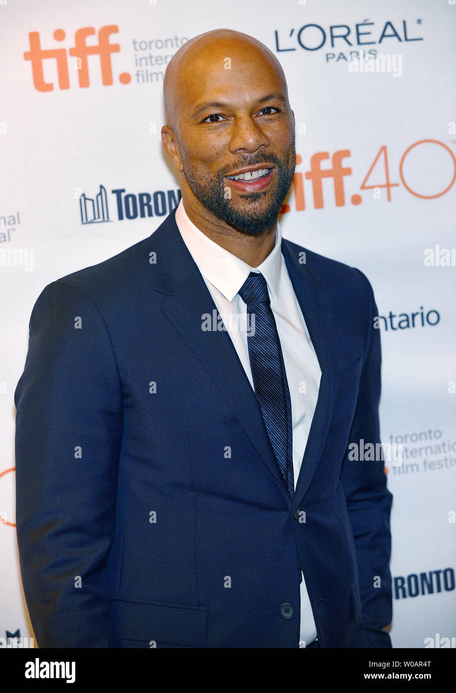 Hip-hop artist Common arrives at the Toronto International Film Festival premiere of 'Being Charlie' at the Winter Garden Theatre in Toronto, Canada on September 14, 2015. Photo by Christine Chew/UPI Stock Photo